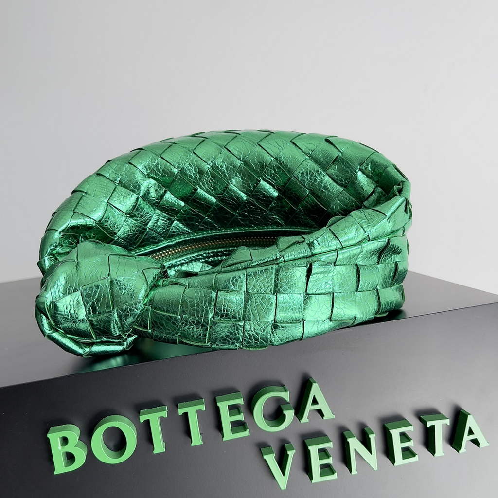 Bottega Veneta 651876 Mini Jodie top handle bag Lambskin Green
