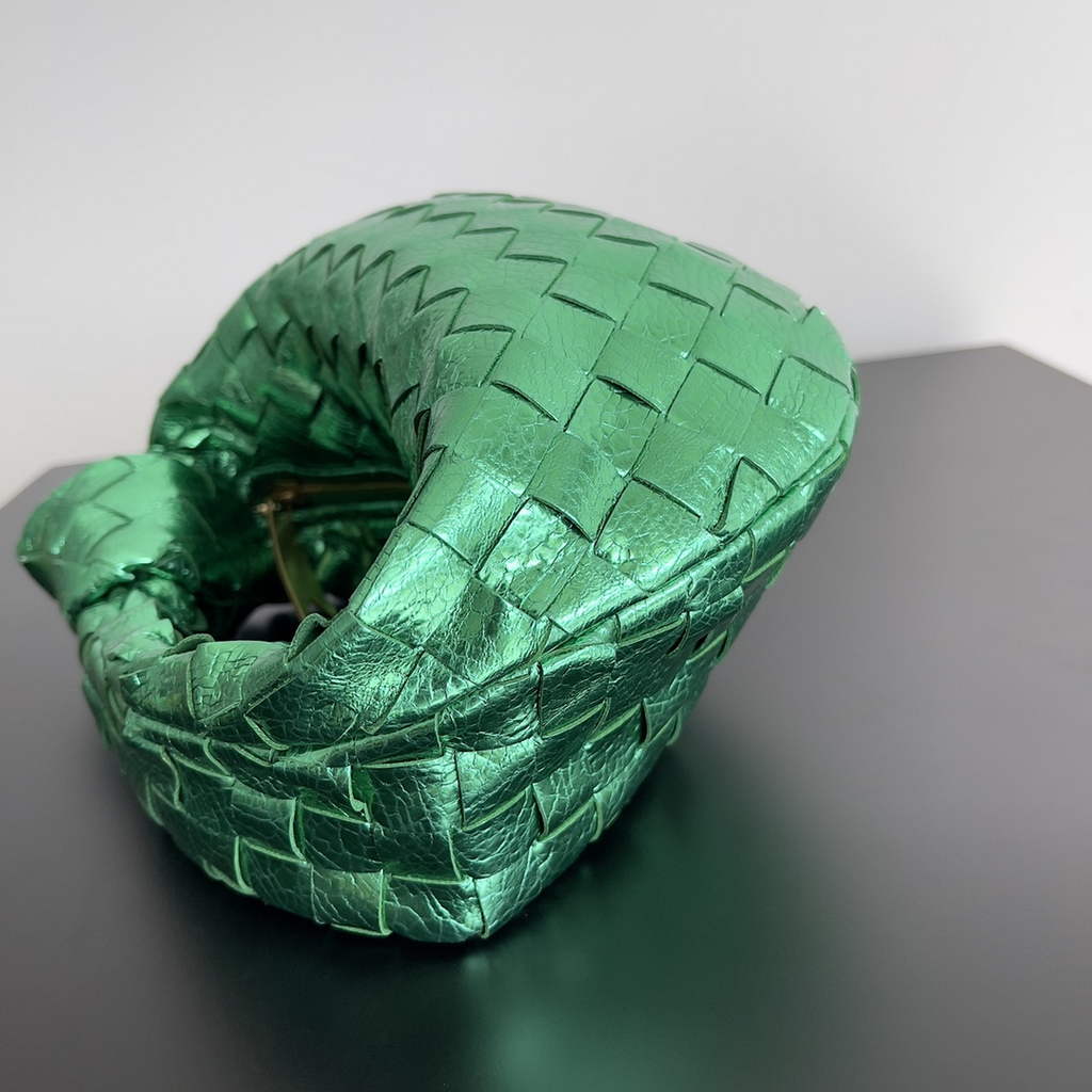 Bottega Veneta 651876 Mini Jodie top handle bag Lambskin Green
