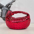 Bottega Veneta 651876 Mini Jodie top handle bag Lambskin Red