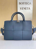 Bottega Veneta Arco Briefcase 680120 Intreccio leather Blue