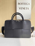 Bottega Veneta Arco Briefcase 680120 Intreccio leather Black