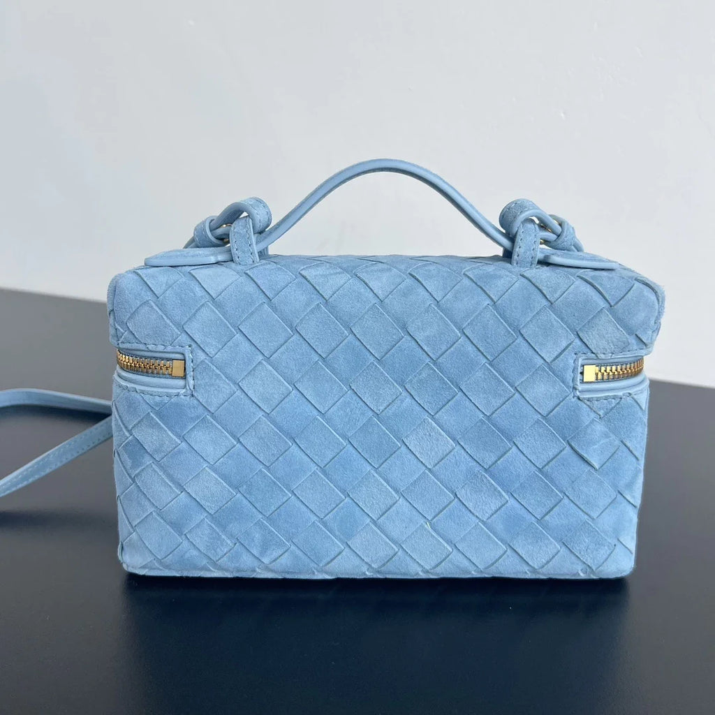 Bottega Veneta Bang Bang Vanity Case 789109 Suede blue