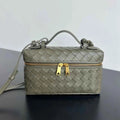 Bottega Veneta Bang Bang Vanity Case 789109 Calfskin army green