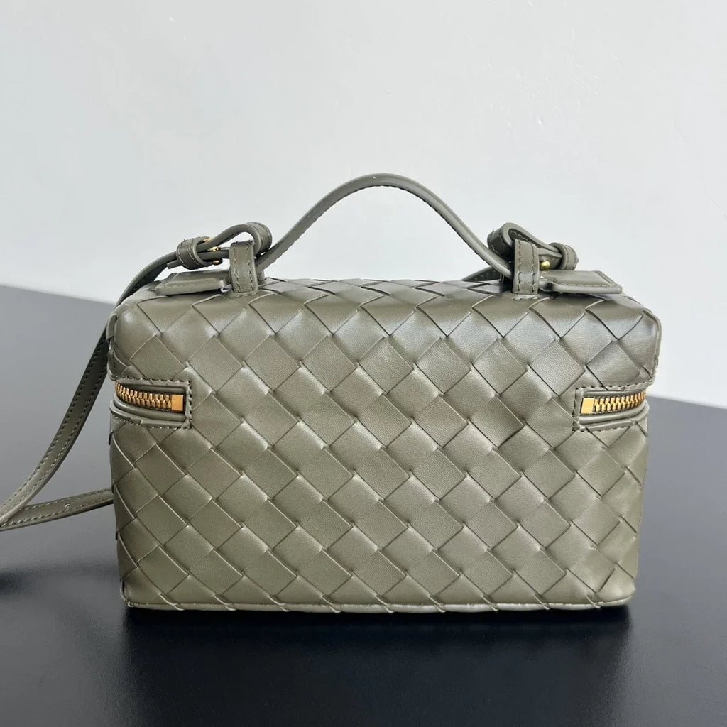 Bottega Veneta Bang Bang Vanity Case 789109 Calfskin army green