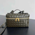 Bottega Veneta Bang Bang Vanity Case 789109 Calfskin dark green