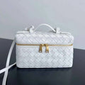 Bottega Veneta Bang Bang Vanity Case 789109 Calfskin white