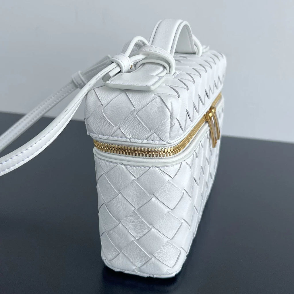 Bottega Veneta Bang Bang Vanity Case 789109 Calfskin white