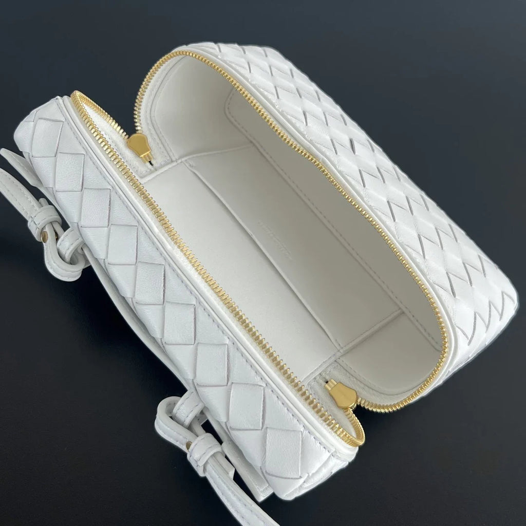 Bottega Veneta Bang Bang Vanity Case 789109 Calfskin white