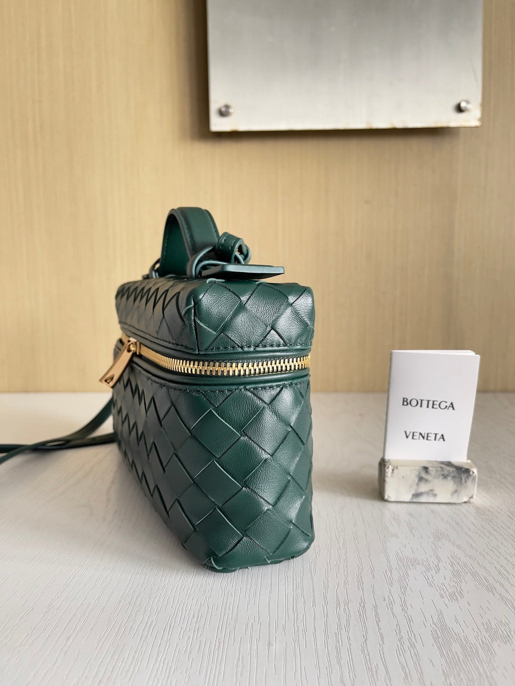 Bottega Veneta Bang Bang Vanity Case 789109 Green