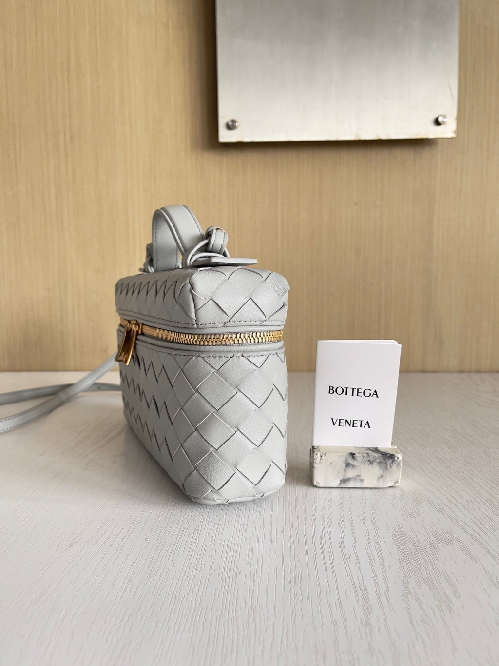 Bottega Veneta Bang Bang Vanity Case 789109 Gray