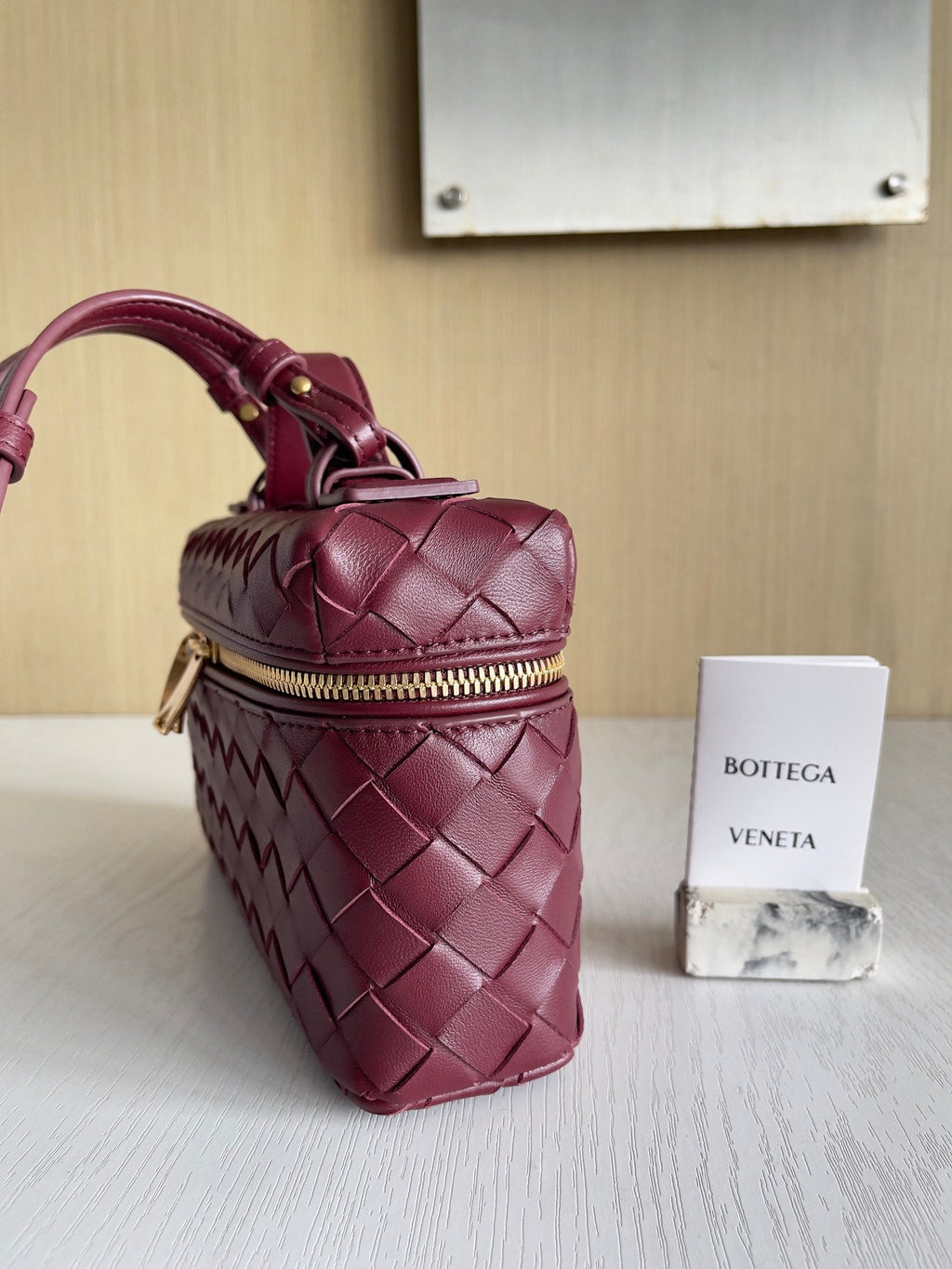 Bottega Veneta Bang Bang Vanity Case 789109 Cherry