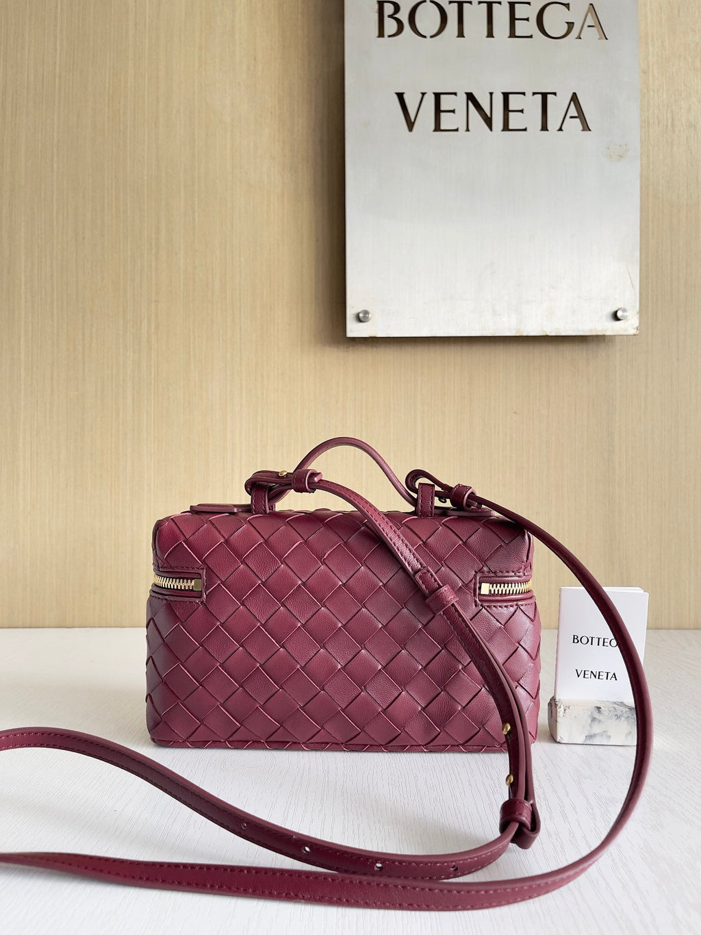 Bottega Veneta Bang Bang Vanity Case 789109 Cherry