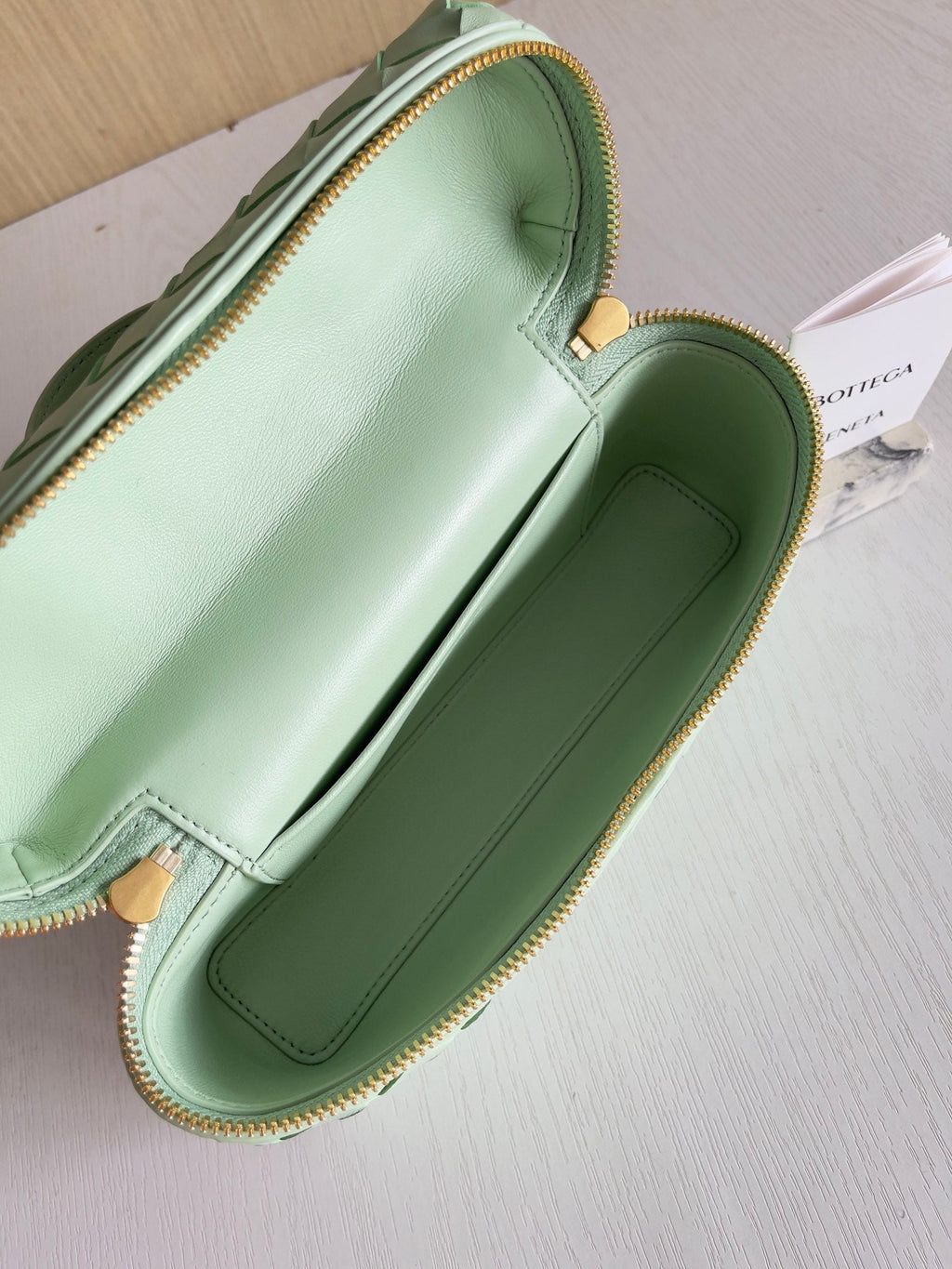 Bottega Veneta Bang Bang Vanity Case 789109 Light Green