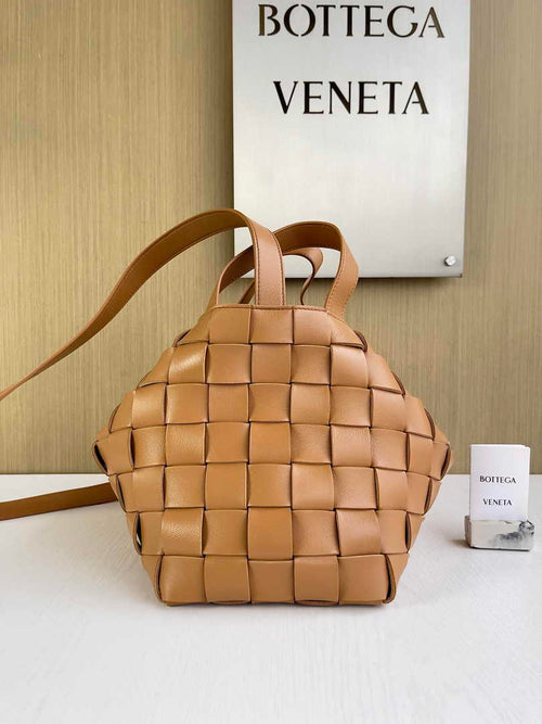Bottega Veneta Bowling Cassette Bag 730327 Lambskin Brown
