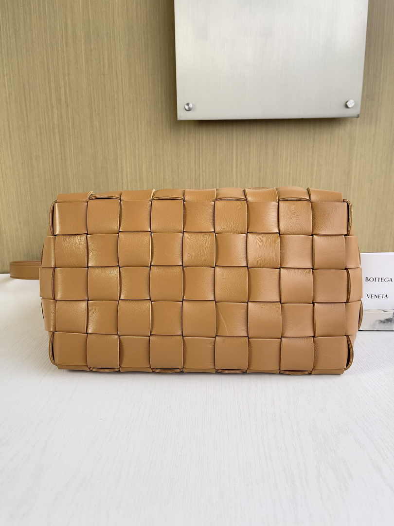 Bottega Veneta Bowling Cassette Bag 730327 Lambskin Brown