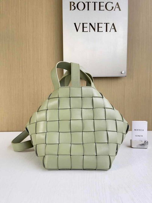 Bottega Veneta Bowling Cassette Bag 730327 Lambskin Light Green