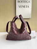 Bottega Veneta Bowling Cassette Bag 730327 Lambskin Wine Red