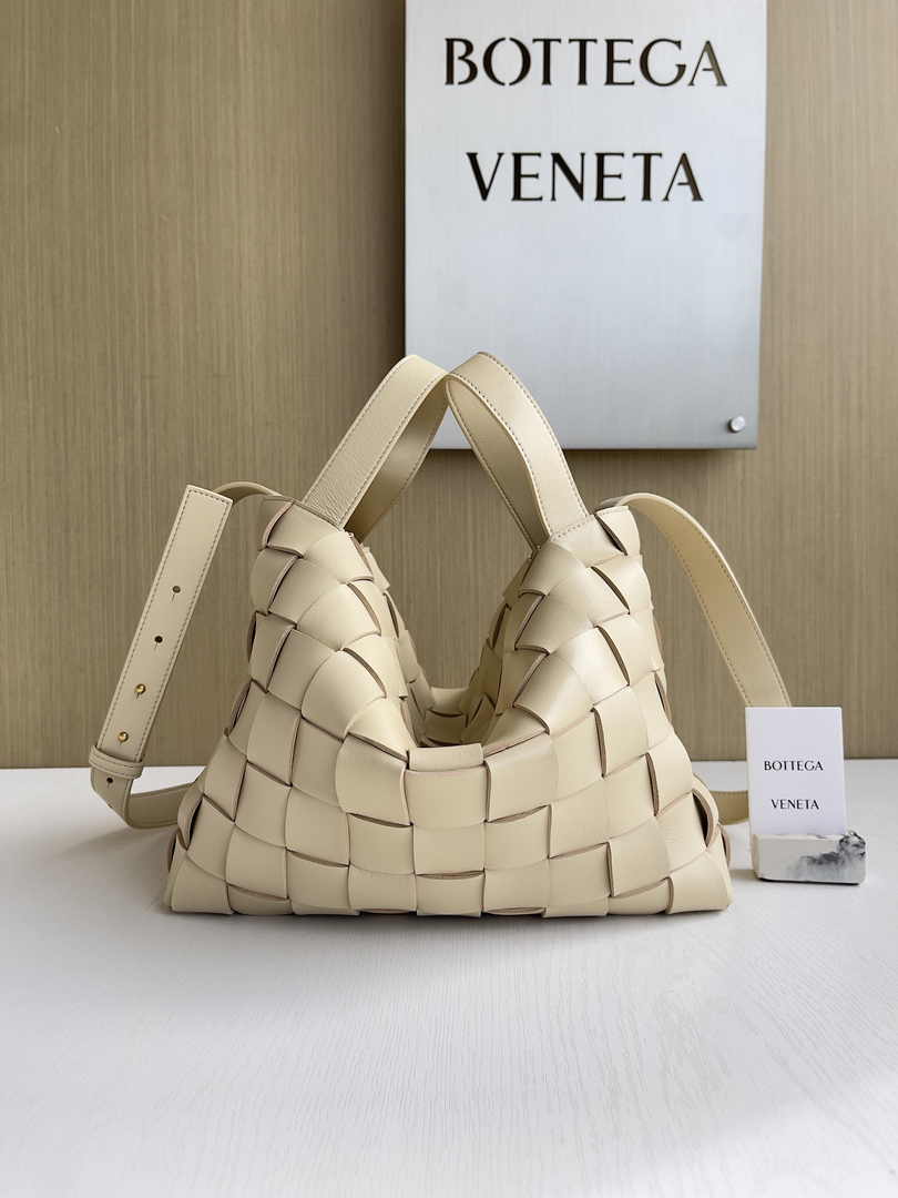Bottega Veneta Bowling Cassette Bag 730327 Lambskin Dark Beige
