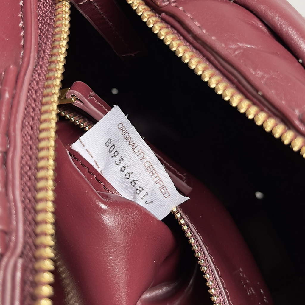 Bottega Veneta BV 717090 Brick Cassette In Wine Red