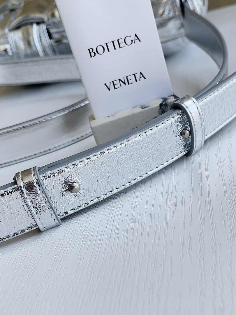 Bottega Veneta Cassette Bag 717089 Calfskin Silver