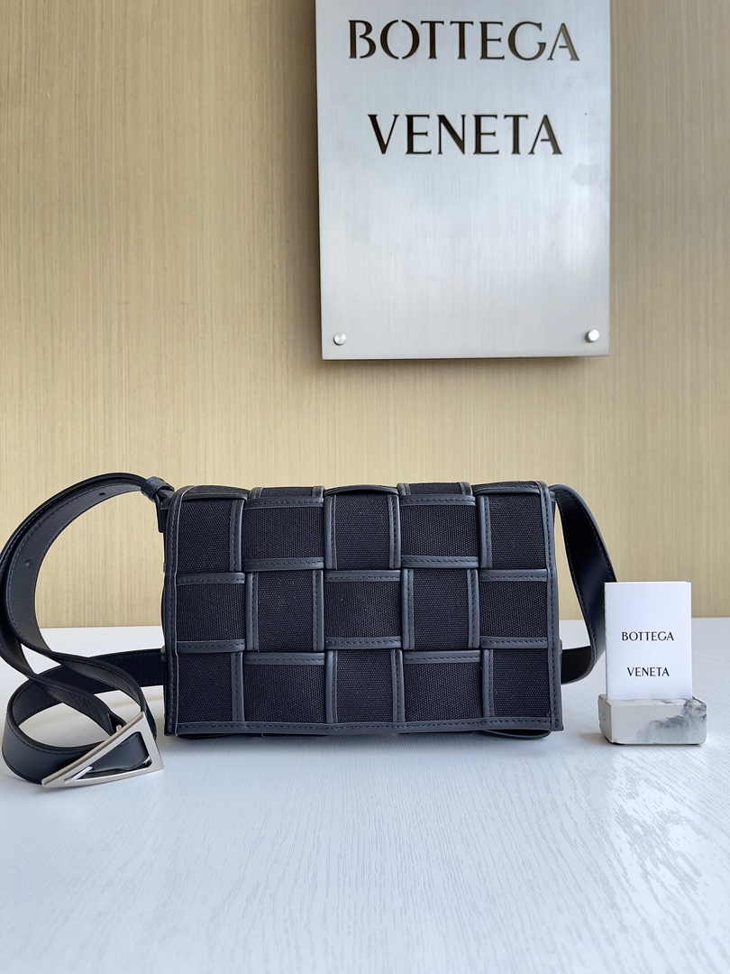 Bottega Veneta Cassette Bag 741451 Cotton Black