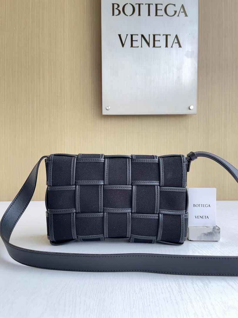 Bottega Veneta Cassette Bag 741451 Cotton Black