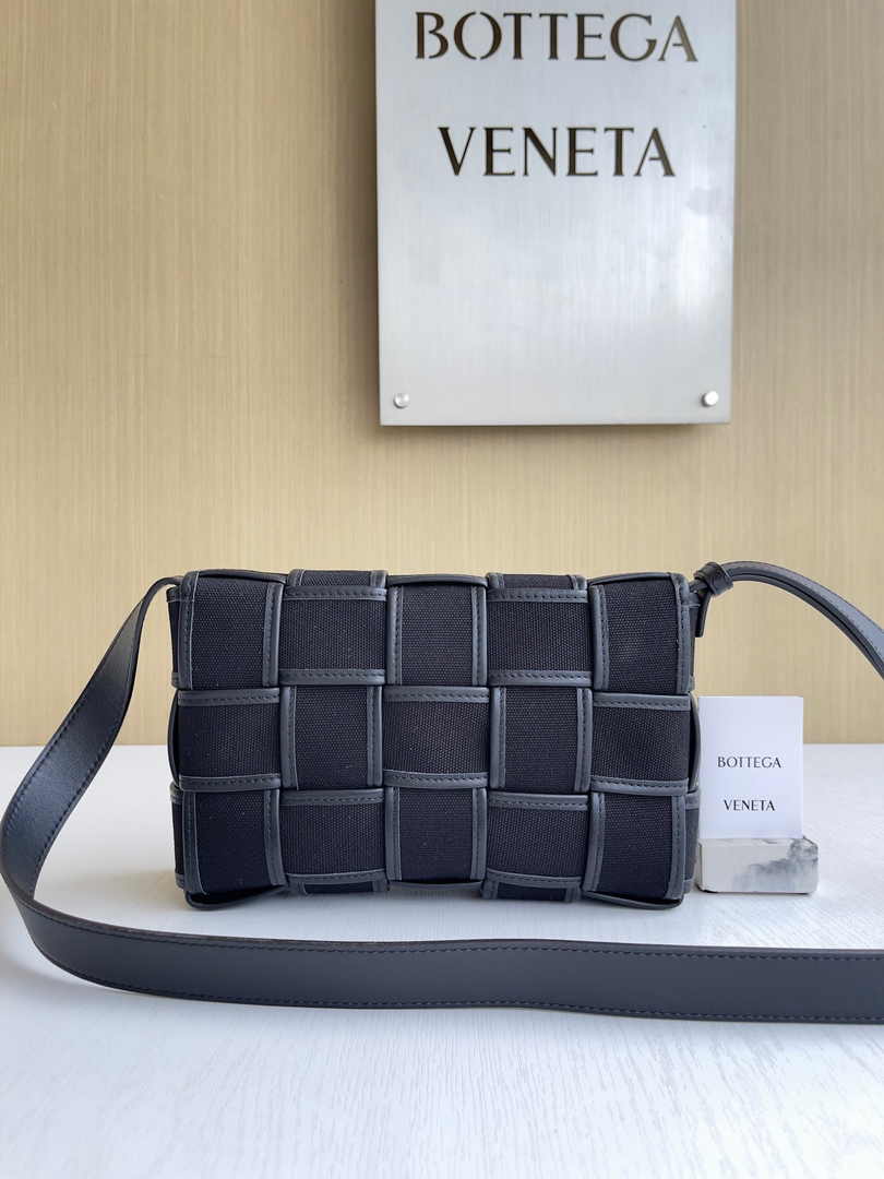 Bottega Veneta Cassette Bag 741451 Cotton Black