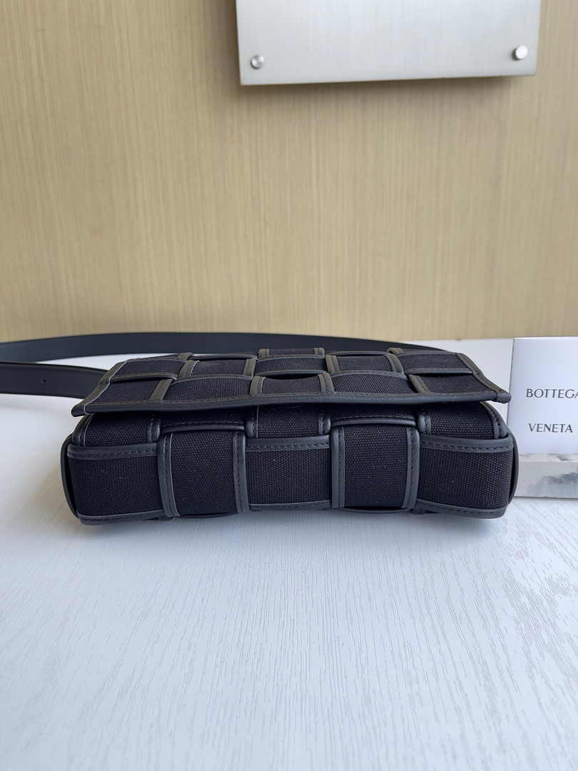 Bottega Veneta Cassette Bag 741451 Cotton Black