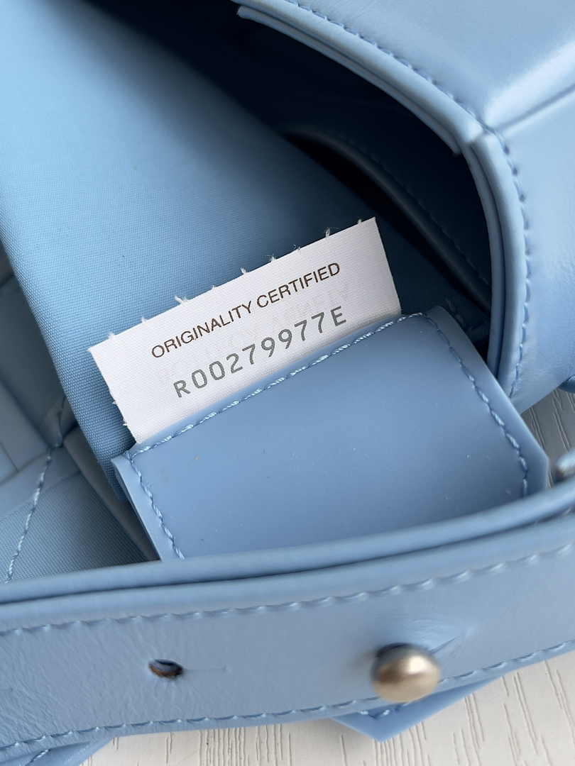 Bottega Veneta Cassette Belt Bag 651053 Lambskin Blue