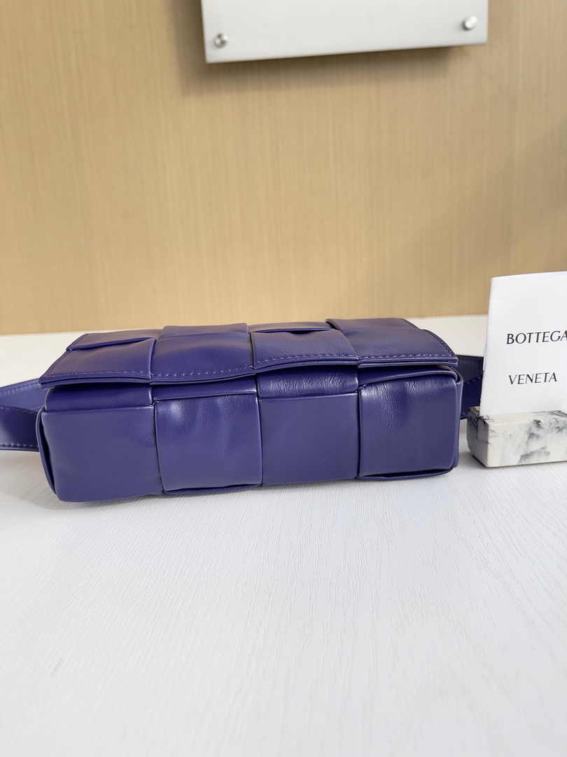 Bottega Veneta Cassette Belt Bag 651053 Lambskin Purple