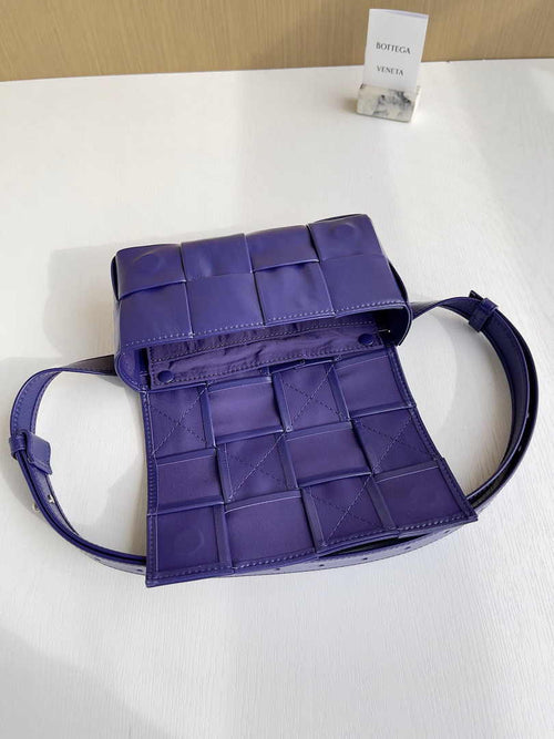 Bottega Veneta Cassette Belt Bag 651053 Lambskin Purple