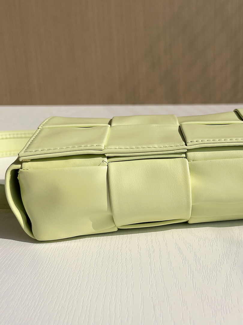 Bottega Veneta Cassette Belt Bag 651053 Lambskin Light Yellow