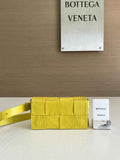 Bottega Veneta Cassette Belt Bag 651053 Lambskin Yellow