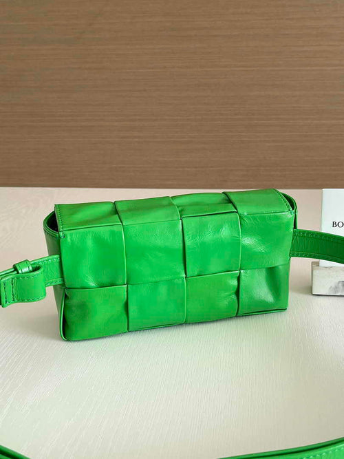 Bottega Veneta Cassette Belt Bag 651053 Lambskin Light Green