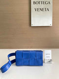 Bottega Veneta Cassette Belt Bag 651053 Lambskin Blue