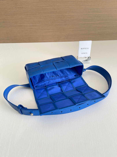 Bottega Veneta Cassette Belt Bag 651053 Lambskin Blue