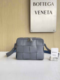 Bottega Veneta Cassette Camera Bag 730027 Gray Calfskin