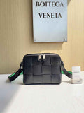 Bottega Veneta Cassette Camera Bag 730027 Black Calfskin