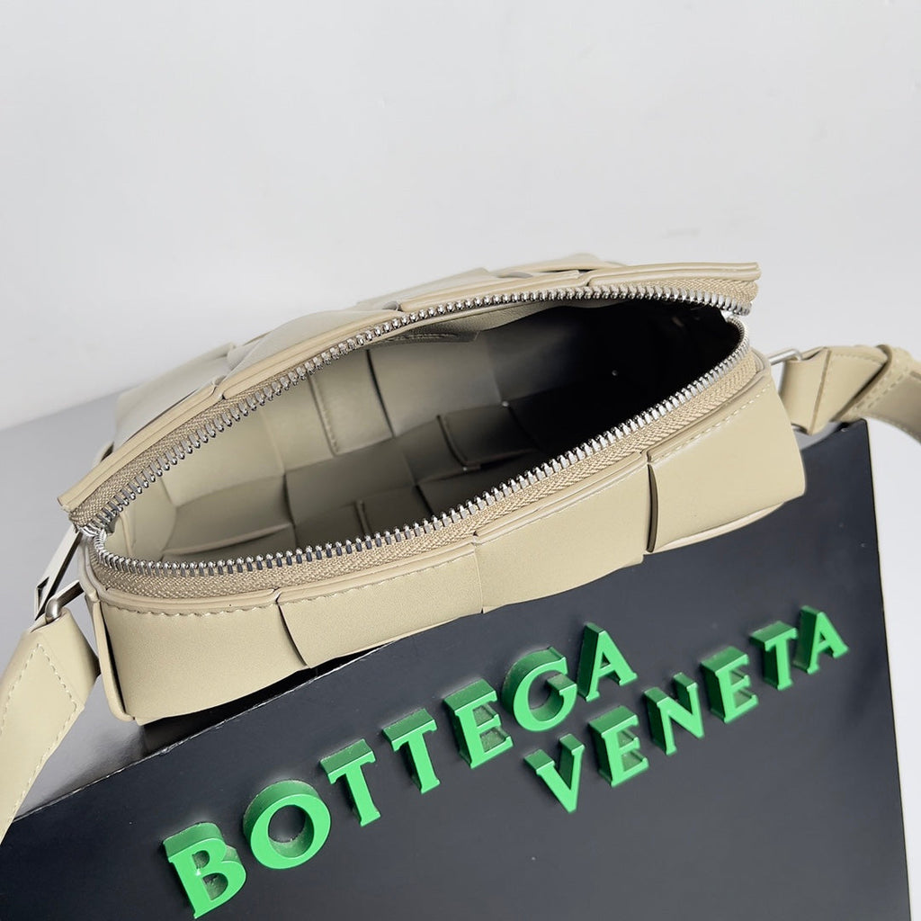 Bottega Veneta Cassette Camera Bag 730027 Calfskin Apricot