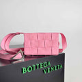 Bottega Veneta Small Cassette 717587 Lambskin Pink