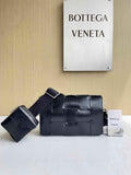 Bottega Veneta Cassette With Versatile Strap 741777 Calfskin Black