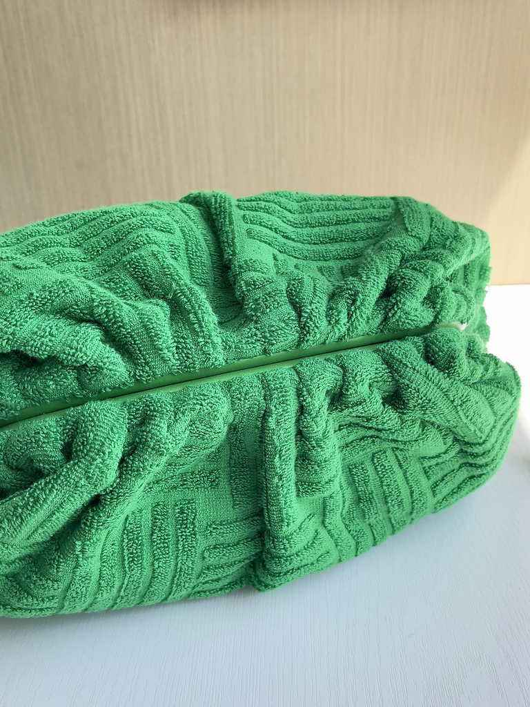 Bottega Veneta clutch 576227 Nylon Grass Green