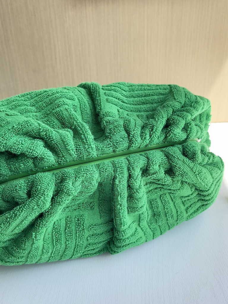 Bottega Veneta clutch 576227 Nylon Grass Green