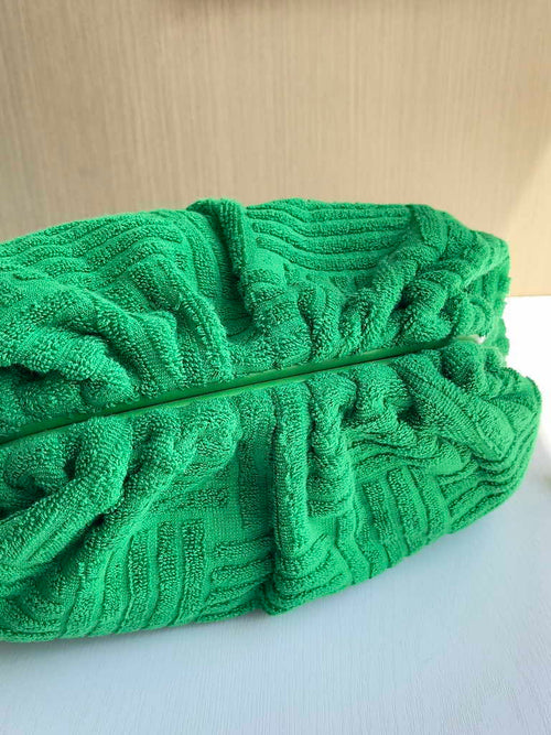 Bottega Veneta clutch 576227 Nylon Grass Green