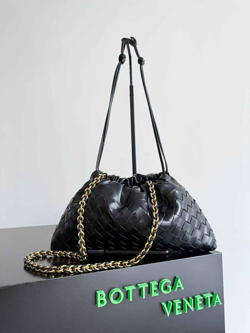 Bottega Veneta Dustbag Notte Leather Pouch - Black 839394 - Default Title - View 2