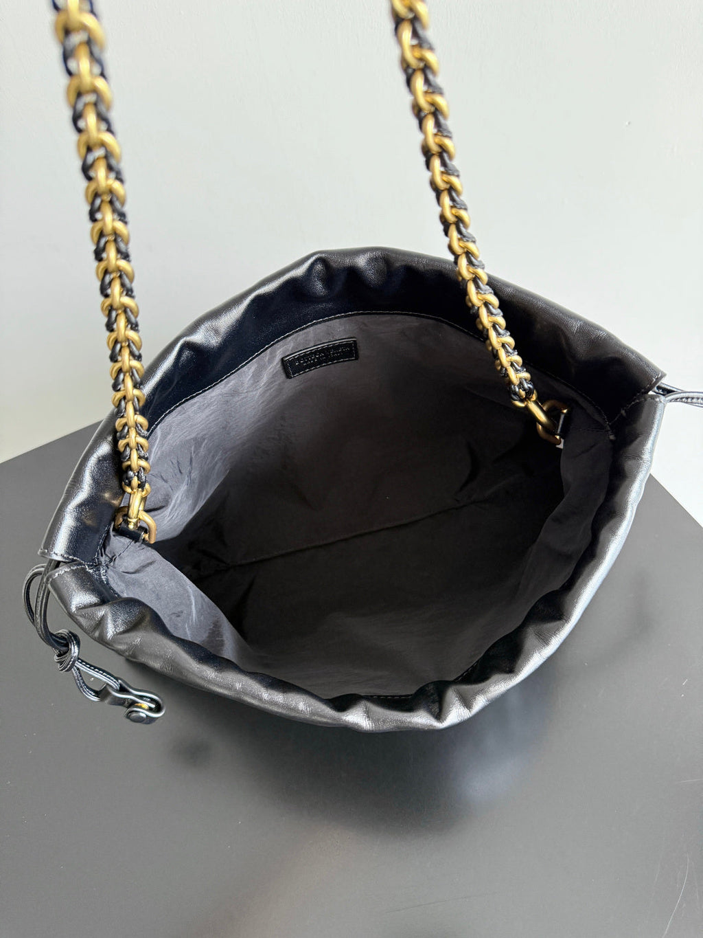Bottega Veneta Dustbag Notte Leather Pouch - Black 839394 - Default Title - View 9
