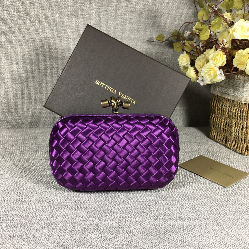 Bottega Veneta Knot 717622 Silk Purple
