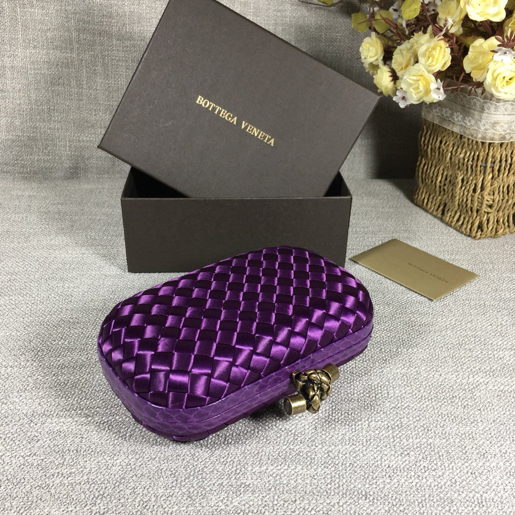 Bottega Veneta Knot 717622 Silk Purple
