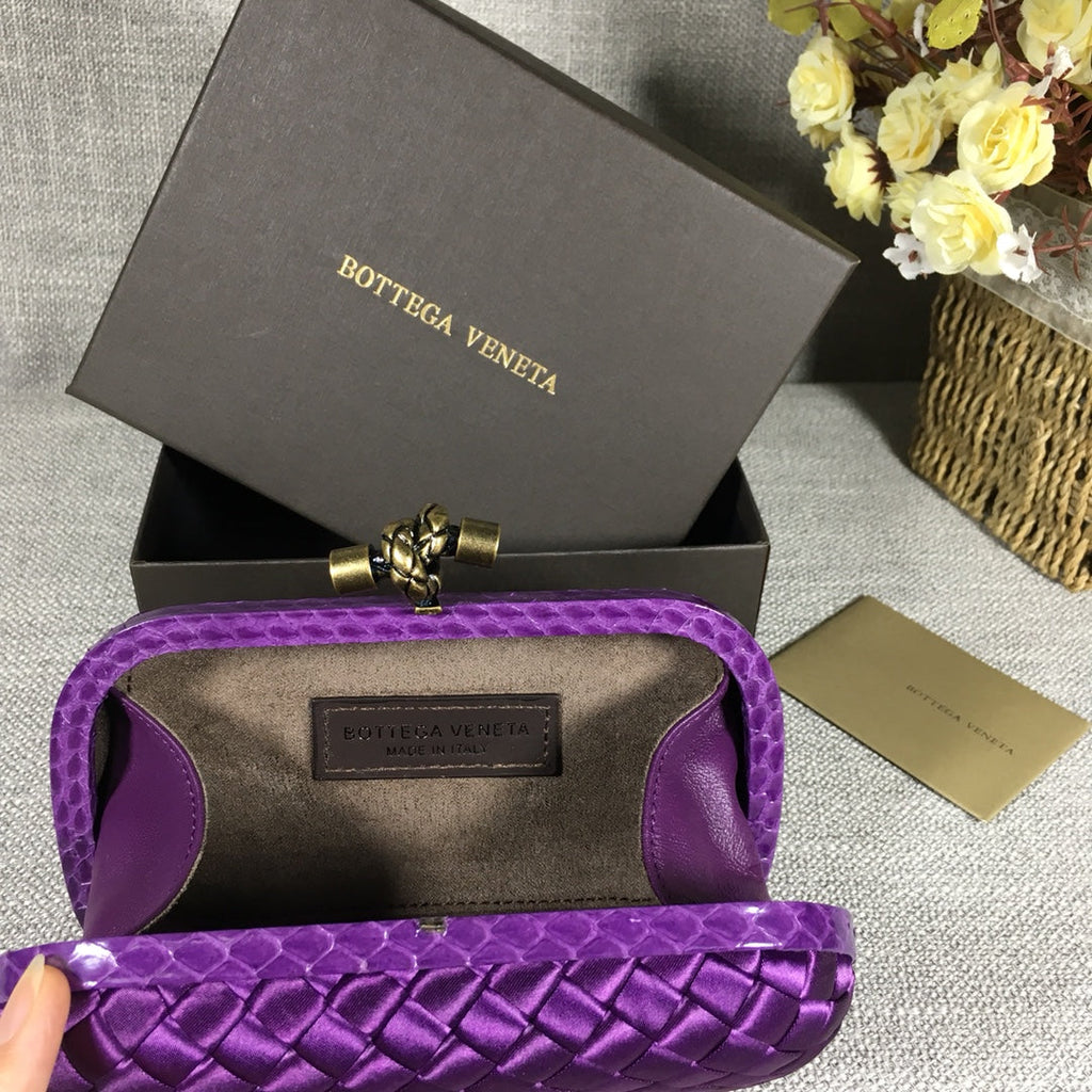 Bottega Veneta Knot 717622 Silk Purple