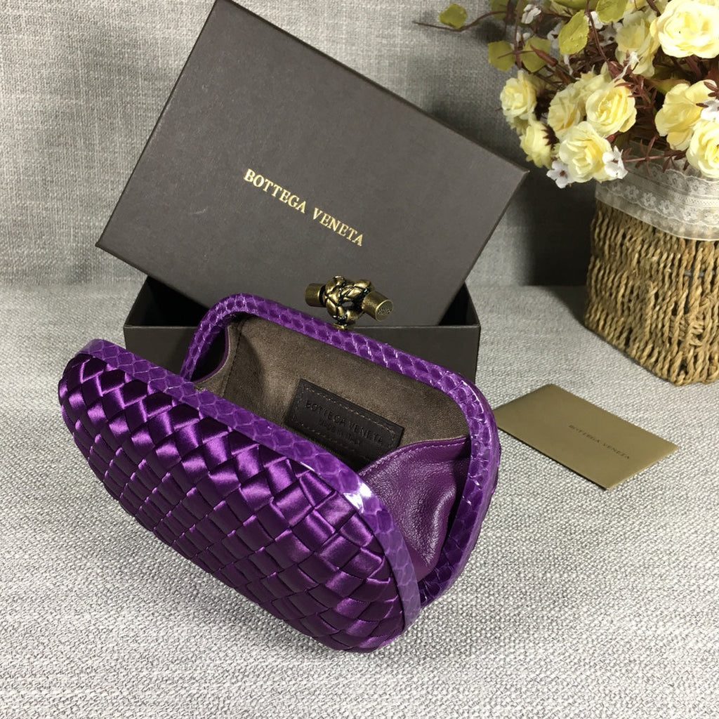 Bottega Veneta Knot 717622 Silk Purple
